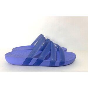 Crocs Women's size 7 Splash Glossy Strappy Sandal Moon Jelly Purple Lavender e
